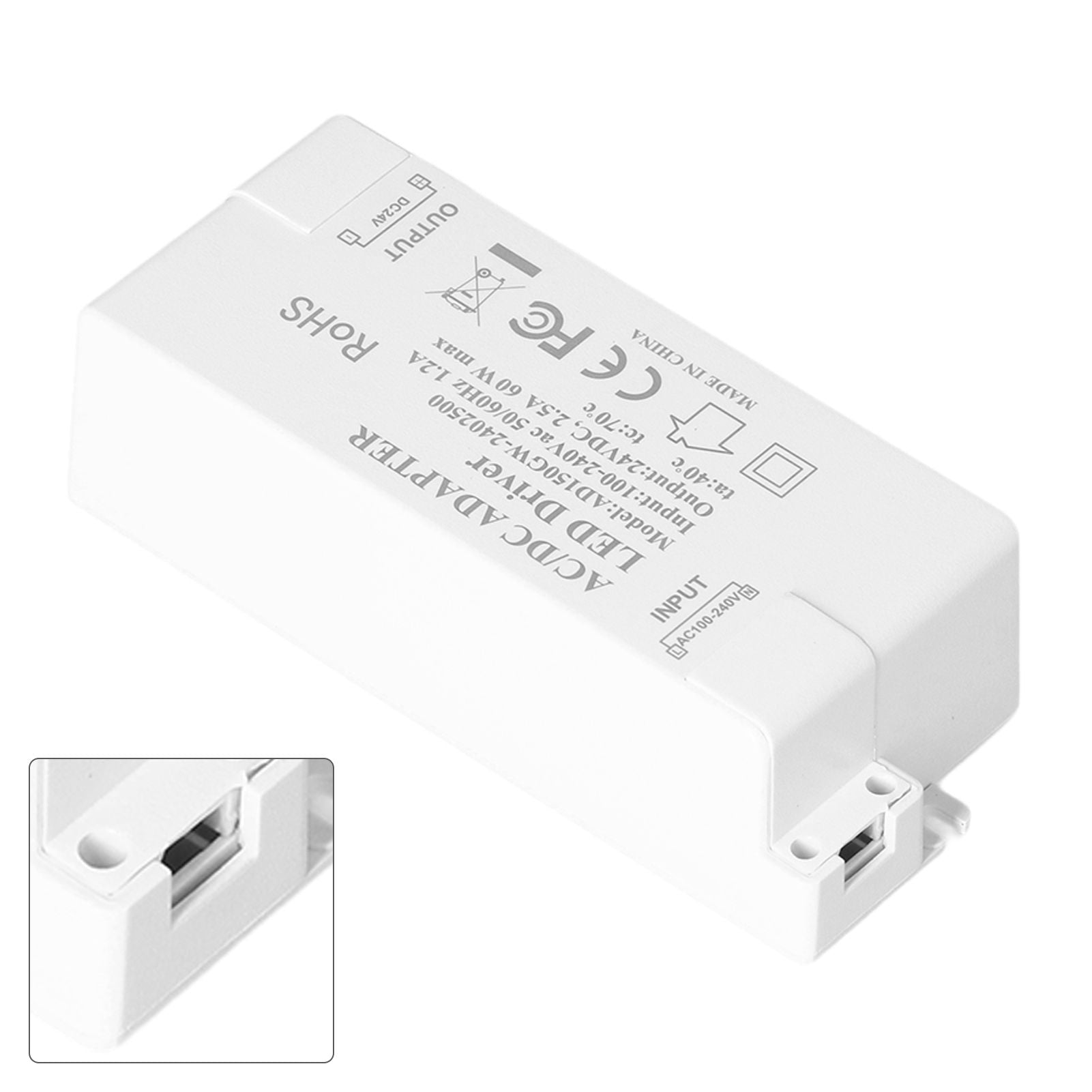 LED Driver DC24V 2.5A 60W LED Light Transformer DIY Lamp Driving Power Supply AC100-240V V1294-YM0523-3119210258811