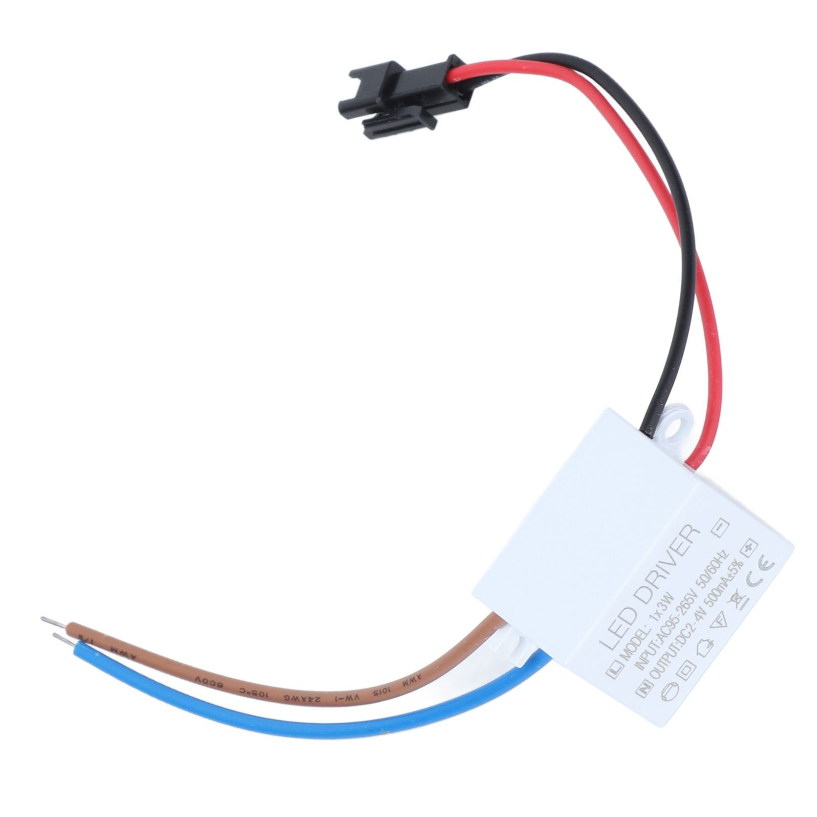 500mA 1X3W LED Driver Power Supply Driver Connector LED Lamp Transformer Input AC95-265V Output 2-4VDC V1294-YM0523-3119210259111