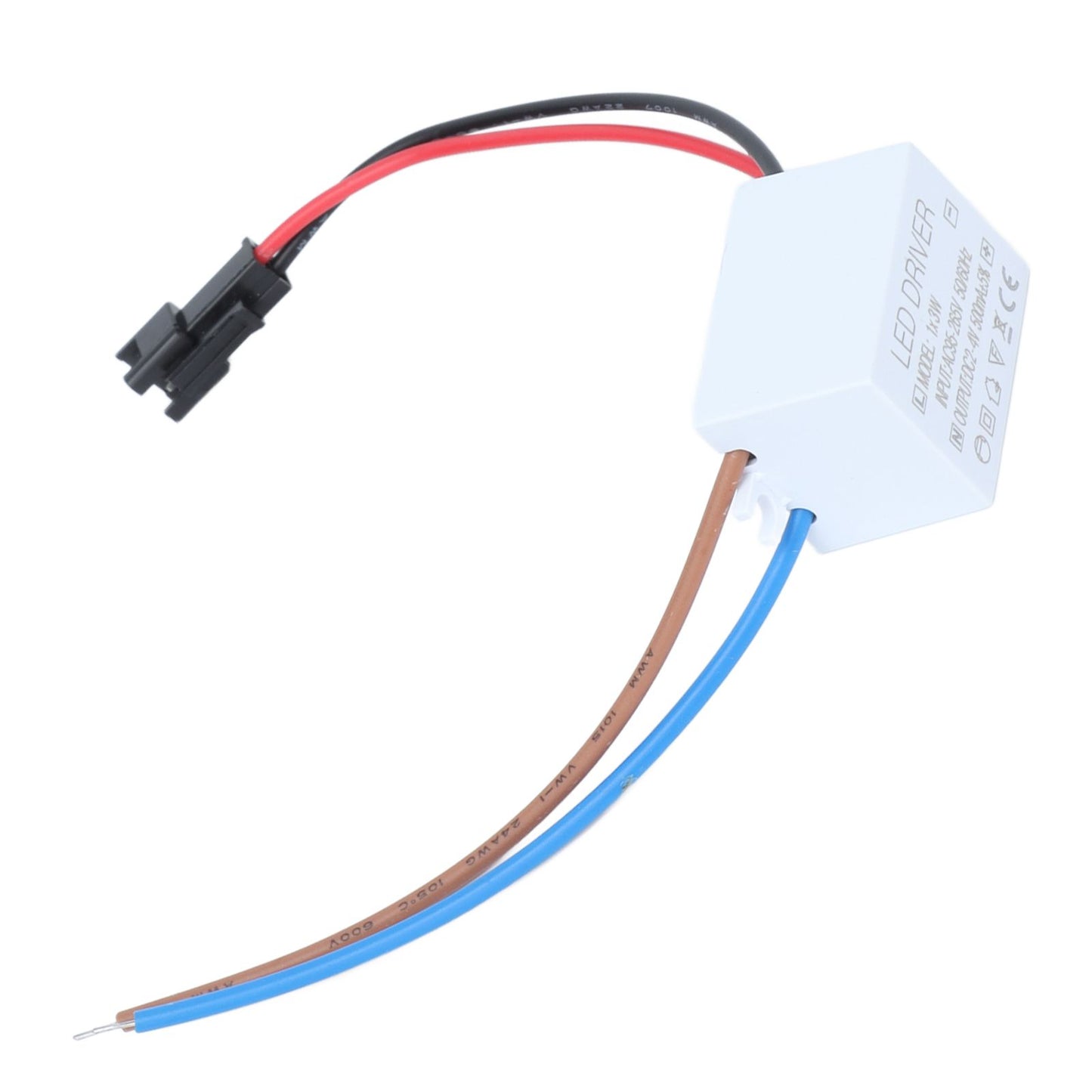 500mA 1X3W LED Driver Power Supply Driver Connector LED Lamp Transformer Input AC95-265V Output 2-4VDC V1294-YM0523-3119210259111