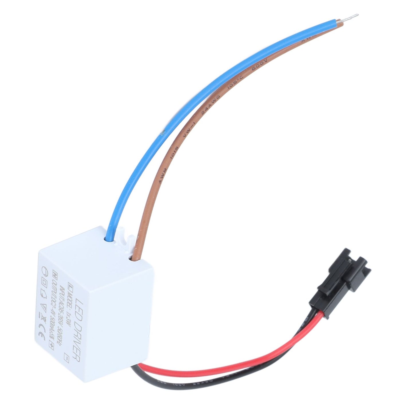 500mA 1X3W LED Driver Power Supply Driver Connector LED Lamp Transformer Input AC95-265V Output 2-4VDC V1294-YM0523-3119210259111