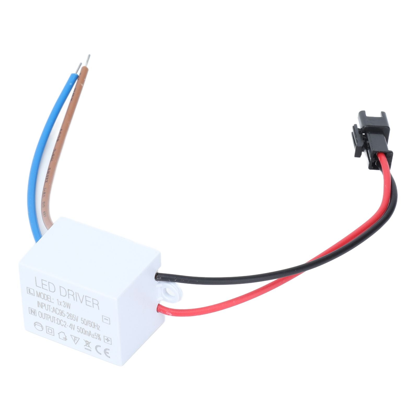 500mA 1X3W LED Driver Power Supply Driver Connector LED Lamp Transformer Input AC95-265V Output 2-4VDC V1294-YM0523-3119210259111