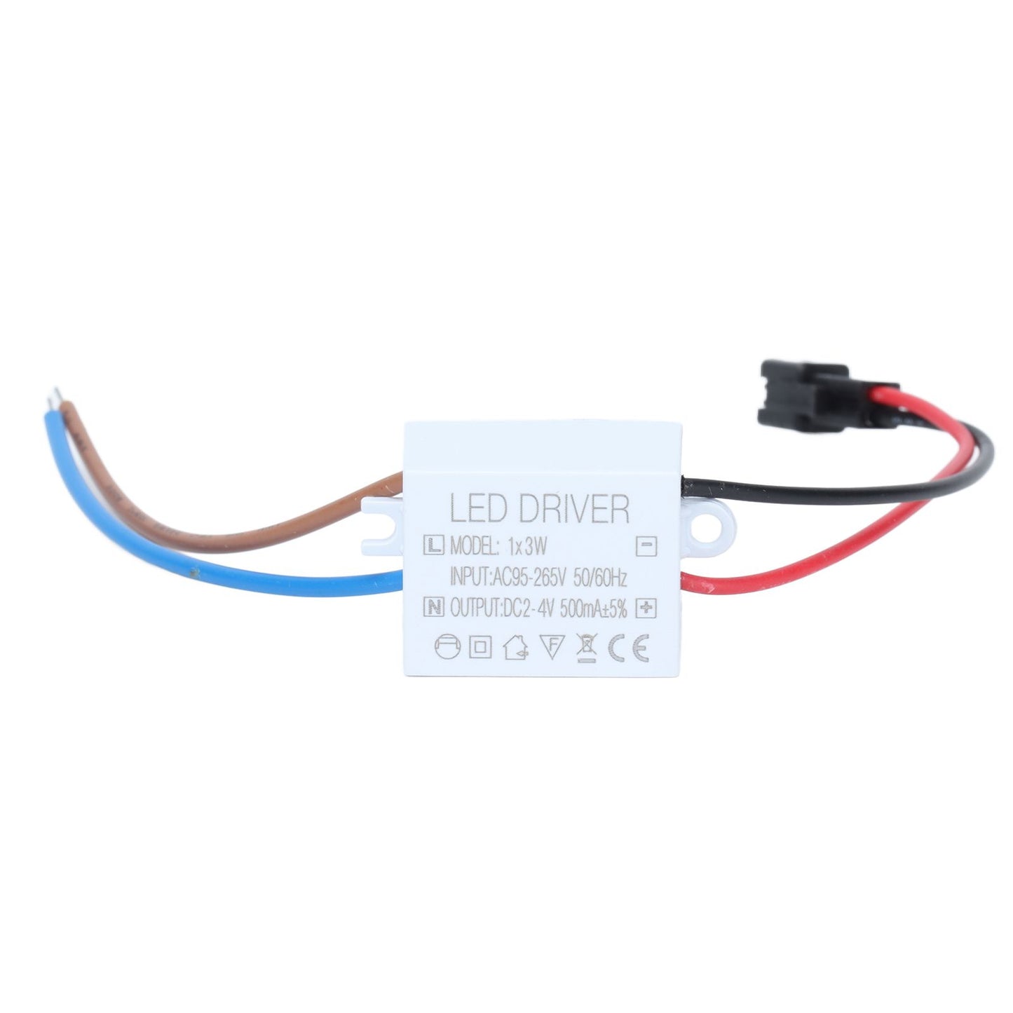 500mA 1X3W LED Driver Power Supply Driver Connector LED Lamp Transformer Input AC95-265V Output 2-4VDC V1294-YM0523-3119210259111