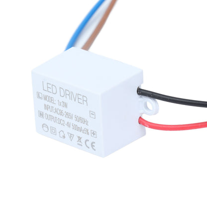 500mA 1X3W LED Driver Power Supply Driver Connector LED Lamp Transformer Input AC95-265V Output 2-4VDC V1294-YM0523-3119210259111