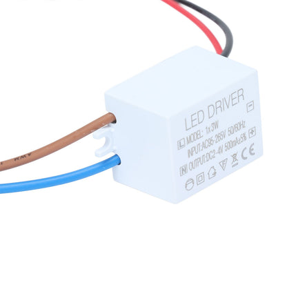 500mA 1X3W LED Driver Power Supply Driver Connector LED Lamp Transformer Input AC95-265V Output 2-4VDC V1294-YM0523-3119210259111