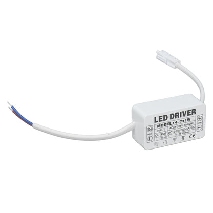 4-7X1W LED Driver Constant Current 300mA Input AC85-265V Output DC12-26V Power Supply Transformer V1294-YM0523-3119210259411