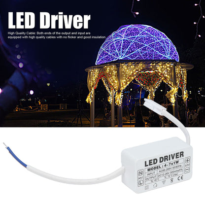4-7X1W LED Driver Constant Current 300mA Input AC85-265V Output DC12-26V Power Supply Transformer V1294-YM0523-3119210259411