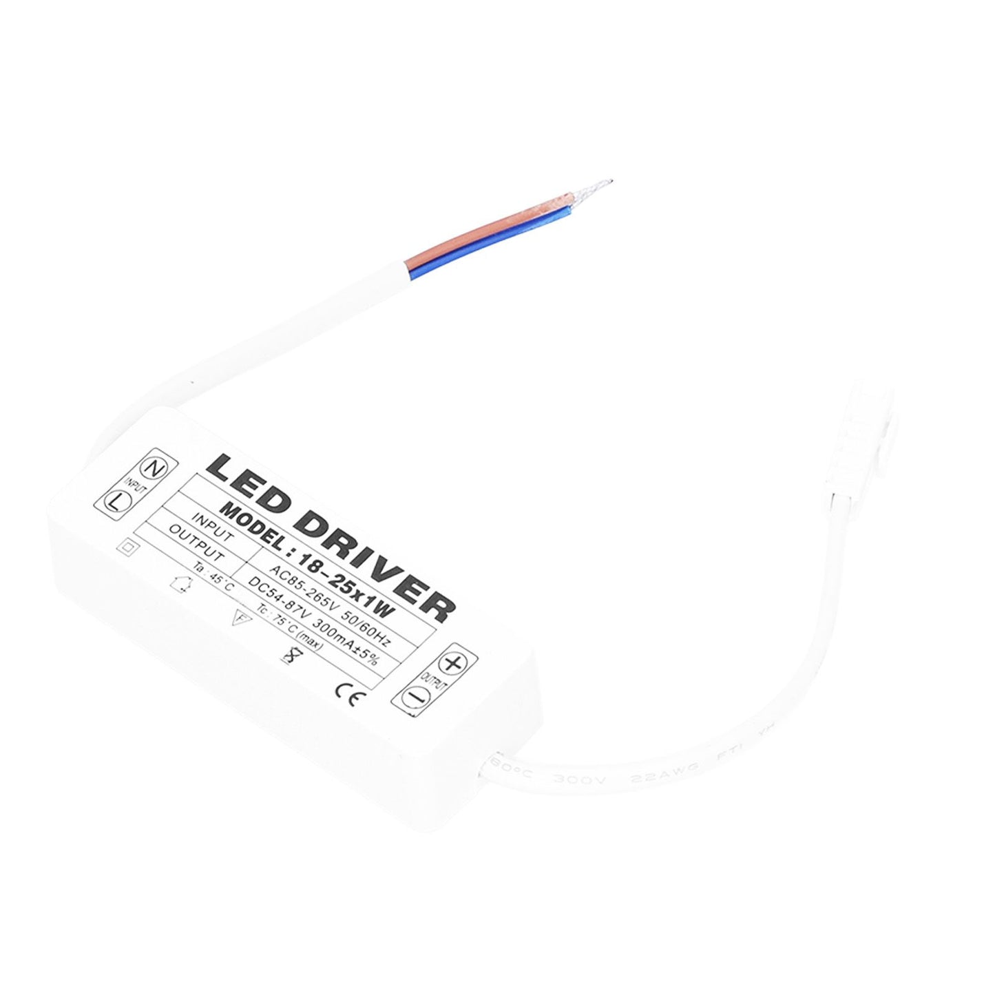 18-25X1W LED Driver Constant Current 300mA Input AC85-265V Output 54-87VDC LED Driver Transformer V1294-YM0523-3119210259711