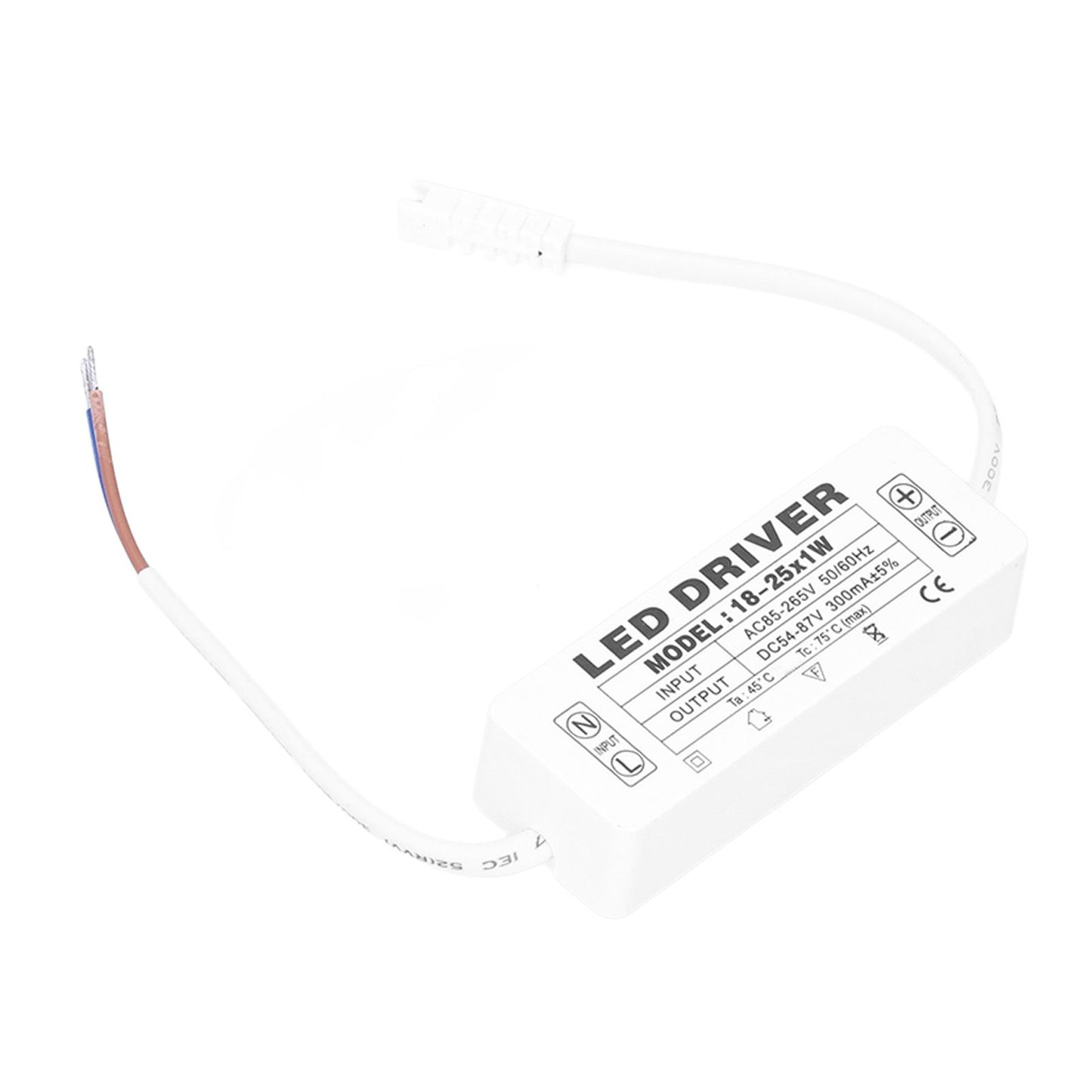 18-25X1W LED Driver Constant Current 300mA Input AC85-265V Output 54-87VDC LED Driver Transformer V1294-YM0523-3119210259711