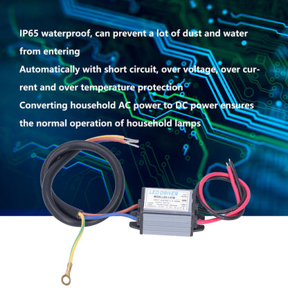 LED Driver DC3-12V 300mA Constant Voltage Lamp Transformer Power Supply Driver AC95-265V V1294-YM0523-3119210260111