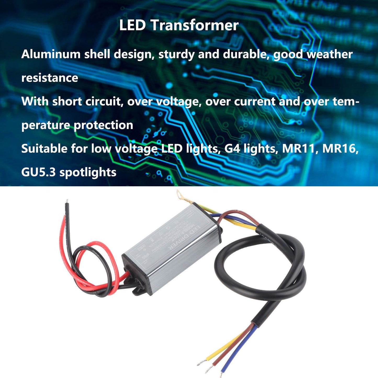 LED Driver 300mA AC95-265V DC24-42V Lamp Power Transformer IP65 Waterproof for G4 MR11 MR16 Lights V1294-YM0523-3119210260311