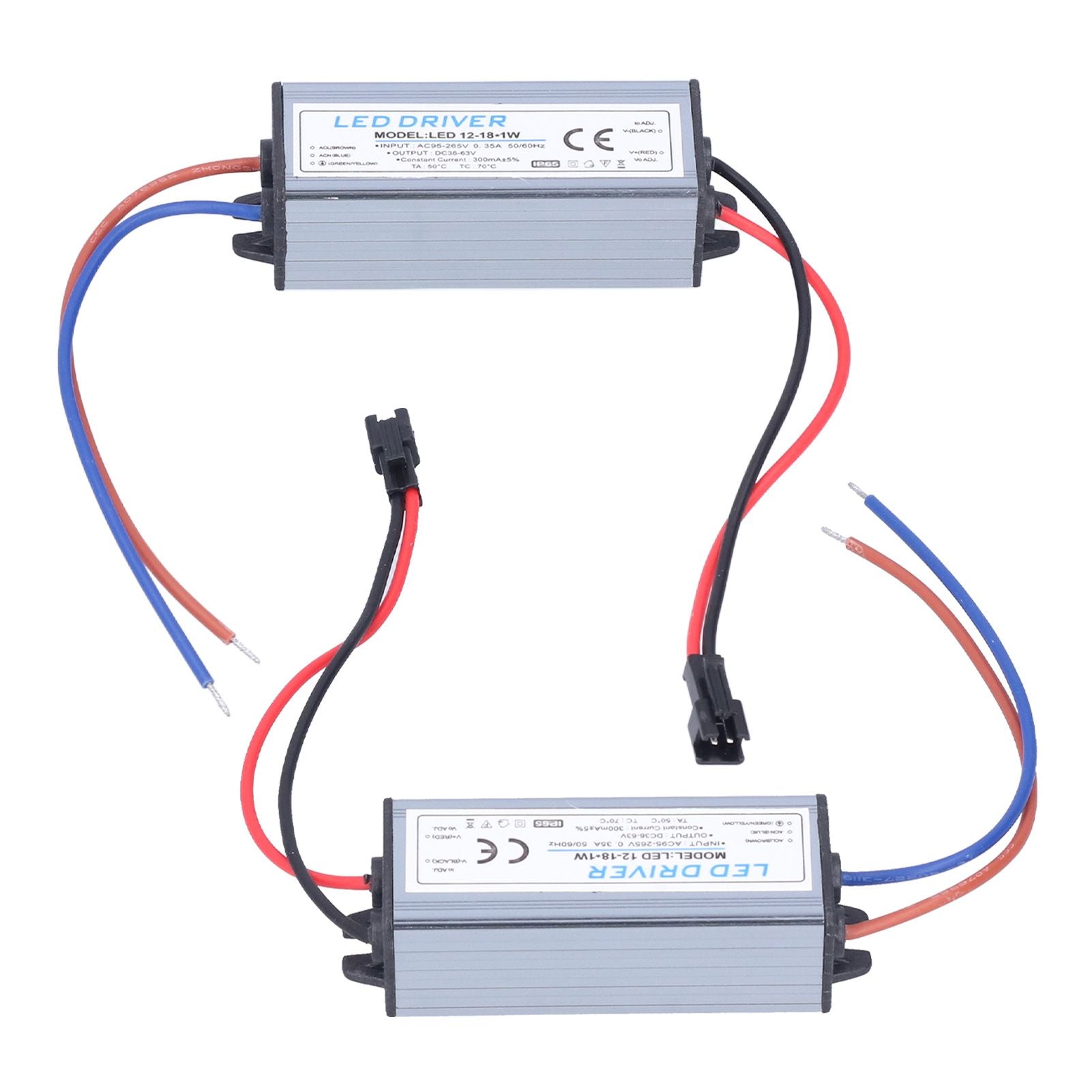 12-18X1W 300mA LED Driver AC95-265V/DC36-63V Waterproof LED Power Driver for LED Light Strips V1294-YM0523-3119210260411