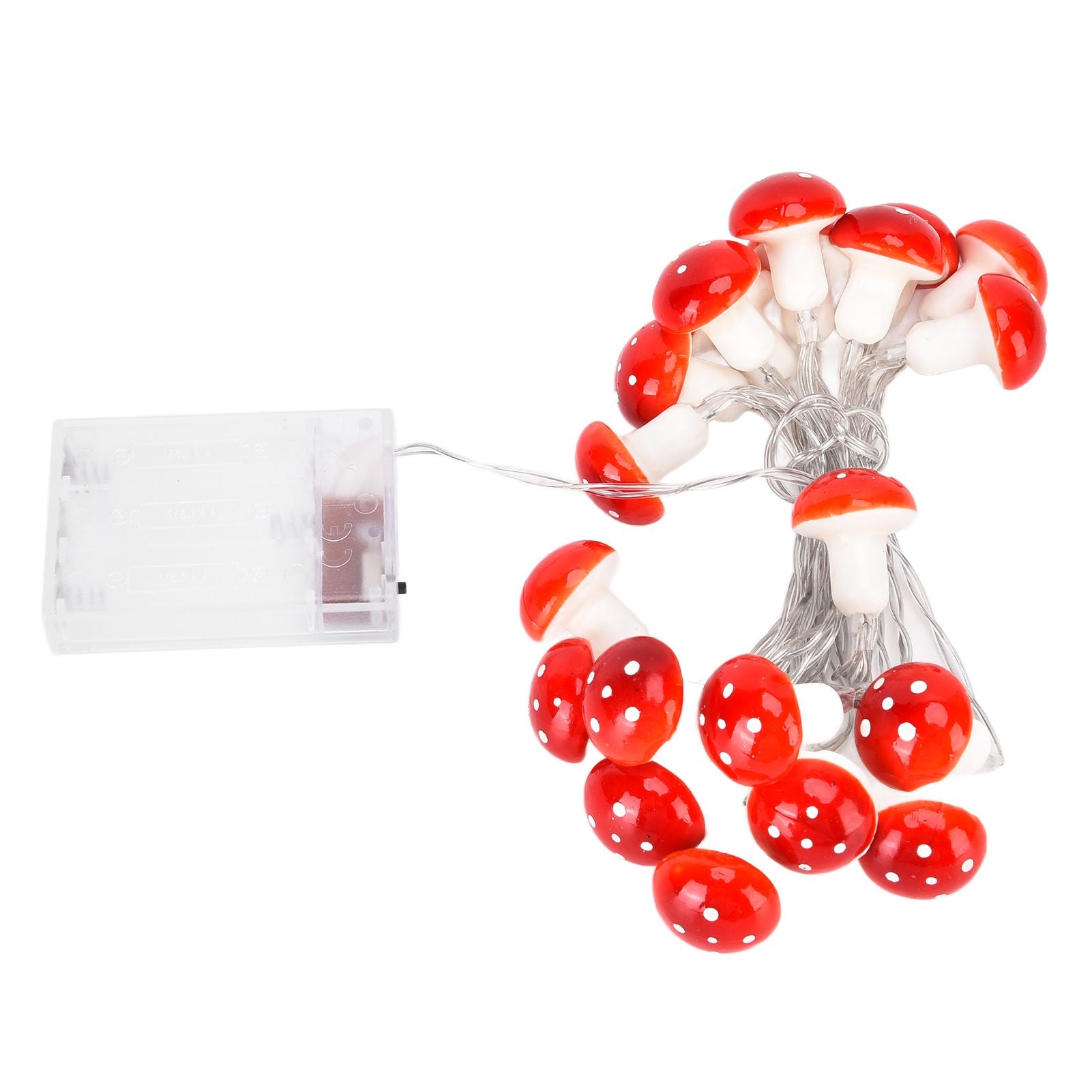 LED Light String 7.2ft 20 Red Muschroom Dedor LED String Light for Christmas Indoor Outdoor Decoration V1294-YM0523-3119210260511