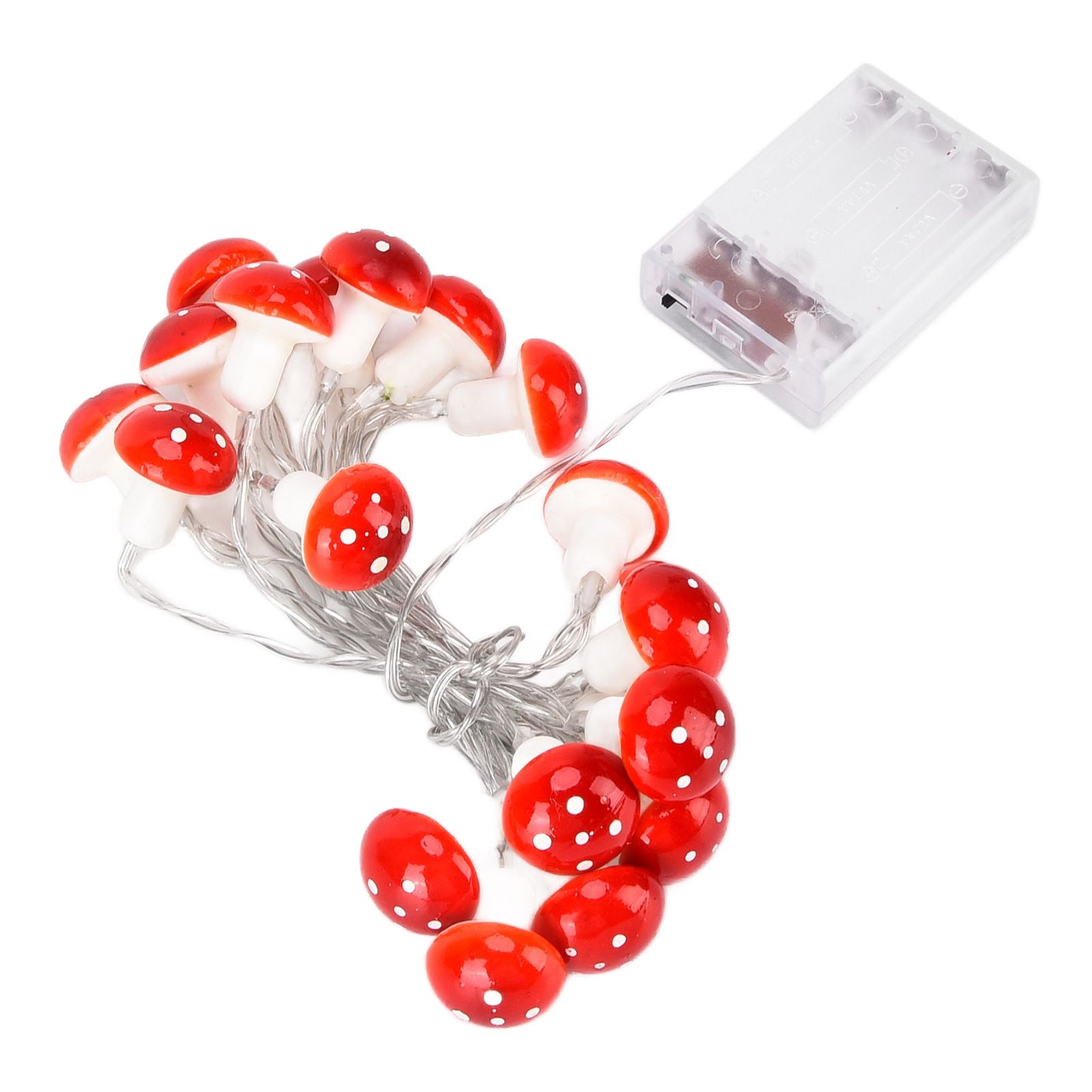 LED Light String 7.2ft 20 Red Muschroom Dedor LED String Light for Christmas Indoor Outdoor Decoration V1294-YM0523-3119210260511
