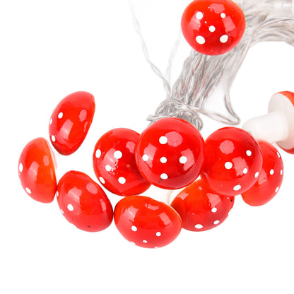 LED Light String 7.2ft 20 Red Muschroom Dedor LED String Light for Christmas Indoor Outdoor Decoration V1294-YM0523-3119210260511