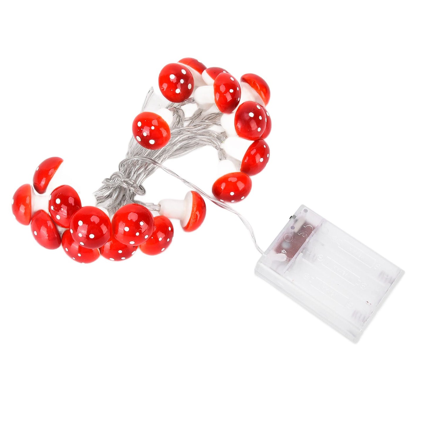 LED Light String 7.2ft 20 Red Muschroom Dedor LED String Light for Christmas Indoor Outdoor Decoration V1294-YM0523-3119210260511