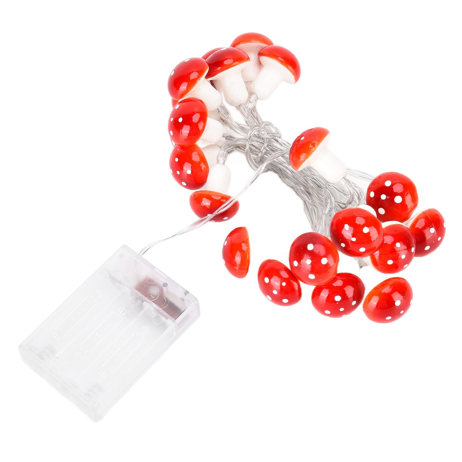 LED Light String 7.2ft 20 Red Muschroom Dedor LED String Light for Christmas Indoor Outdoor Decoration V1294-YM0523-3119210260511
