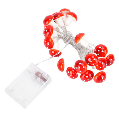 LED Light String 7.2ft 20 Red Muschroom Dedor LED String Light for Christmas Indoor Outdoor Decoration V1294-YM0523-3119210260511