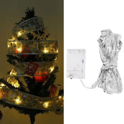 Ribbon String Lights 40LED Decorative Light Strings for Festival Holiday Party Decoration Battery Operated V1294-YM0523-3119210260711
