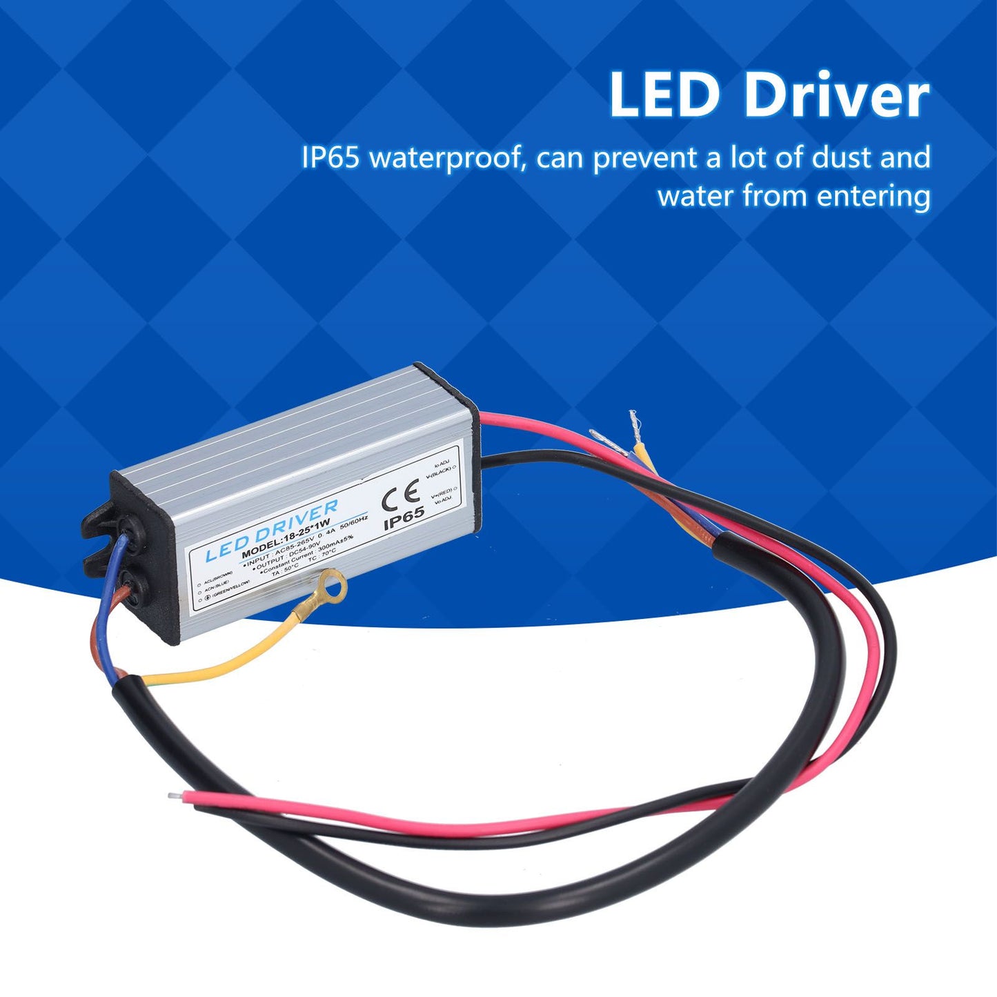LED Driver AC85-265V DC54-90V 300mA Constant Voltage Lamp Transformer Power Supply Driver V1294-YM0523-3119210260811