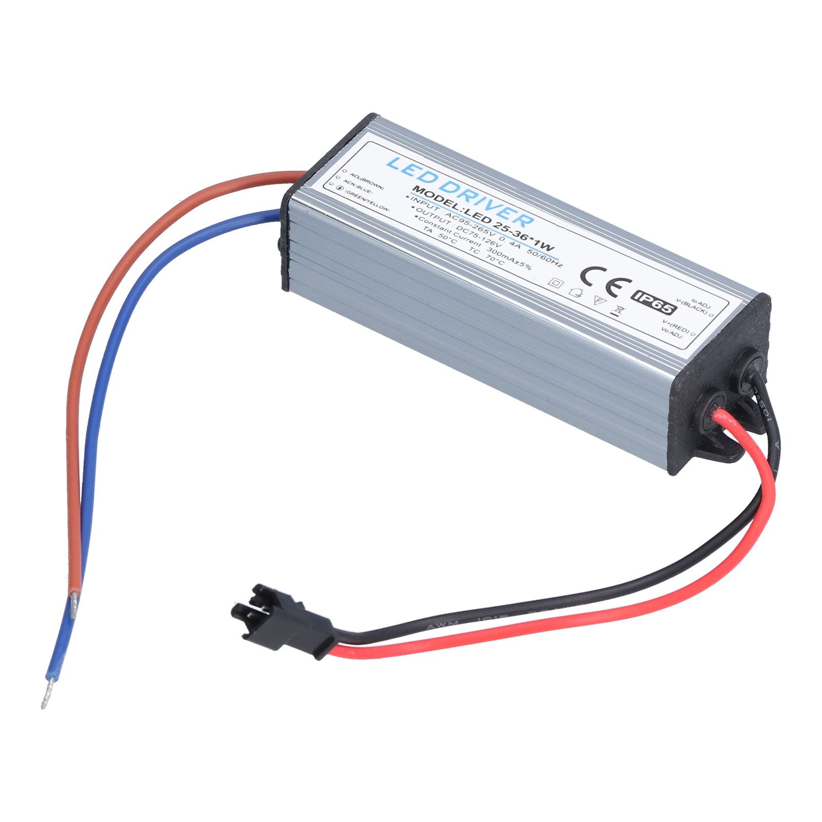 LED Driver Light Transformer DIY Lamp Driving Power Supply AC95-265V DC75-126V 25-36x1W 300mA V1294-YM0523-3119210261011