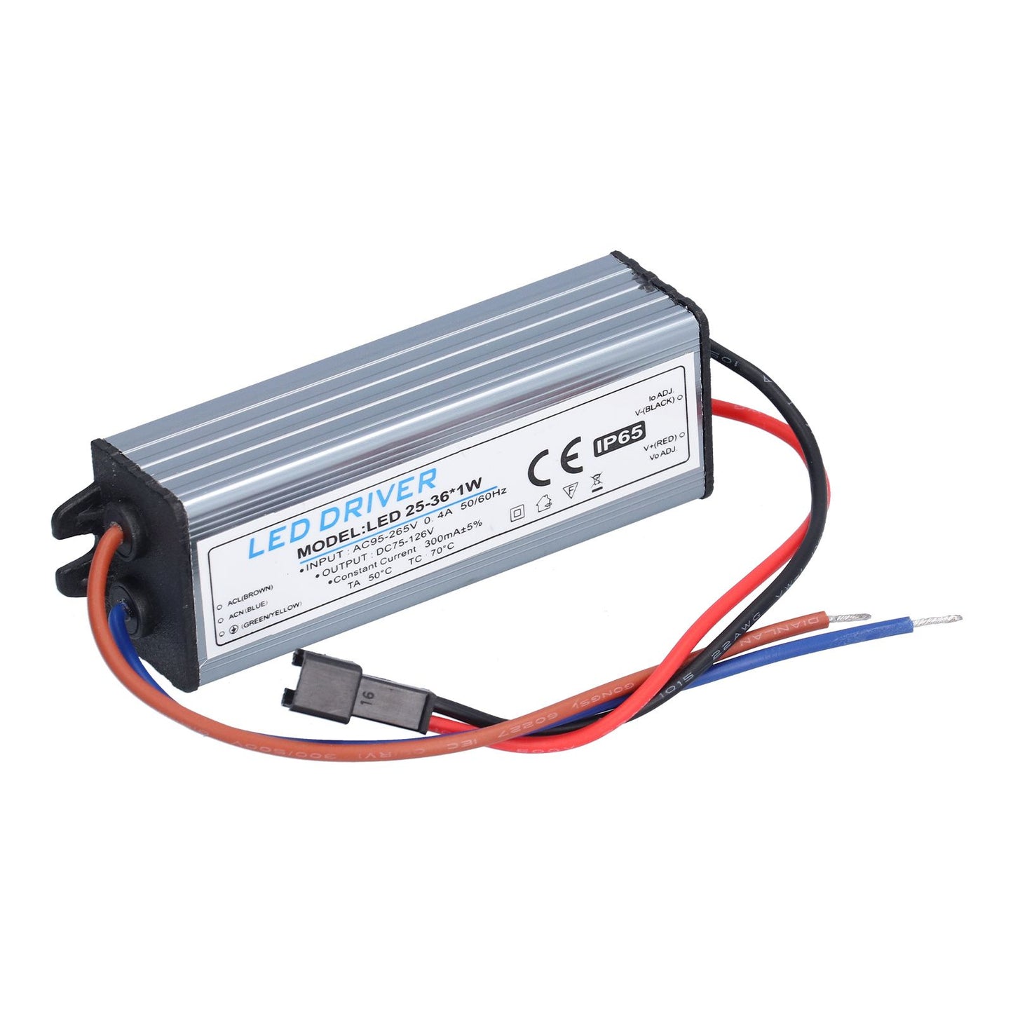 LED Driver Light Transformer DIY Lamp Driving Power Supply AC95-265V DC75-126V 25-36x1W 300mA V1294-YM0523-3119210261011