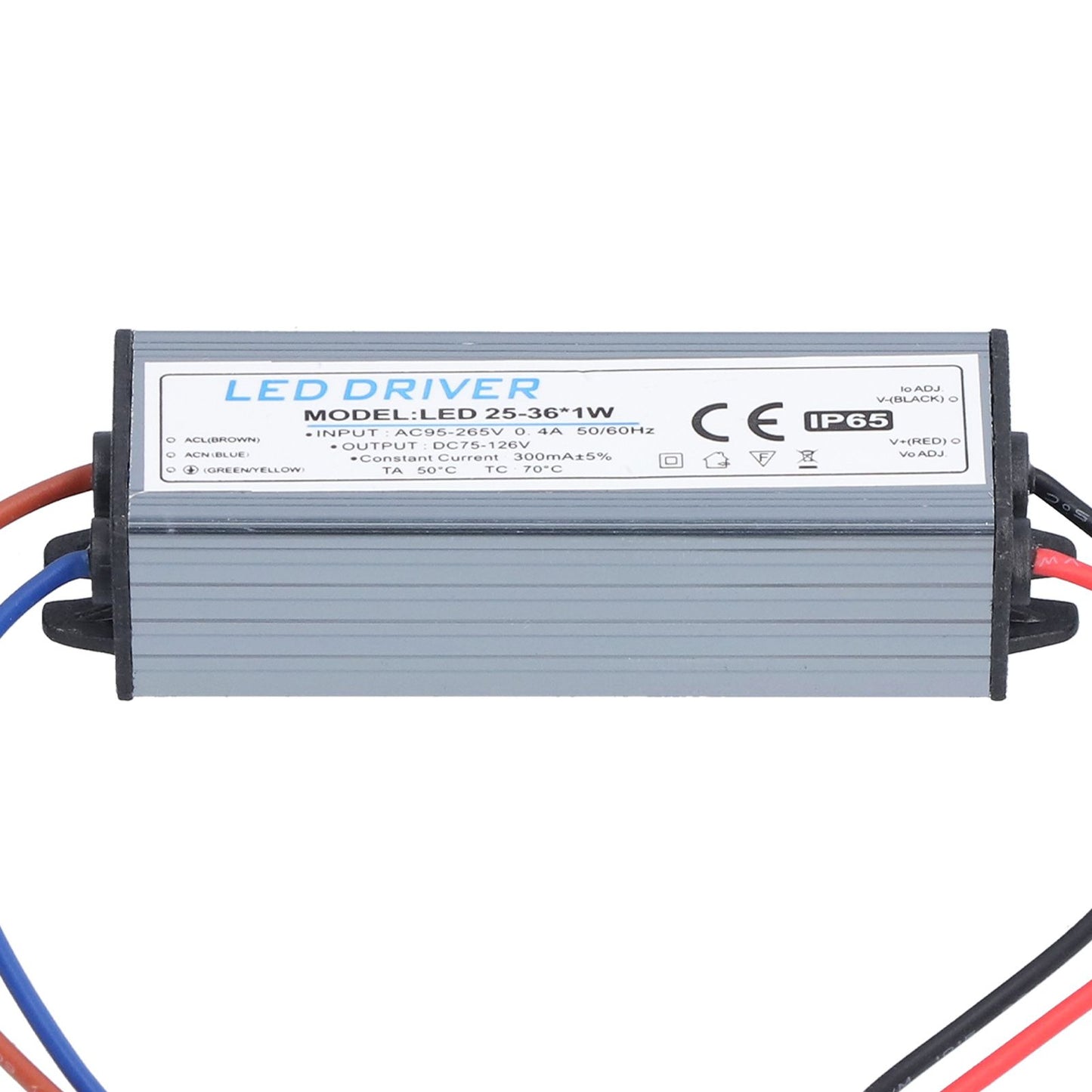 LED Driver Light Transformer DIY Lamp Driving Power Supply AC95-265V DC75-126V 25-36x1W 300mA V1294-YM0523-3119210261011