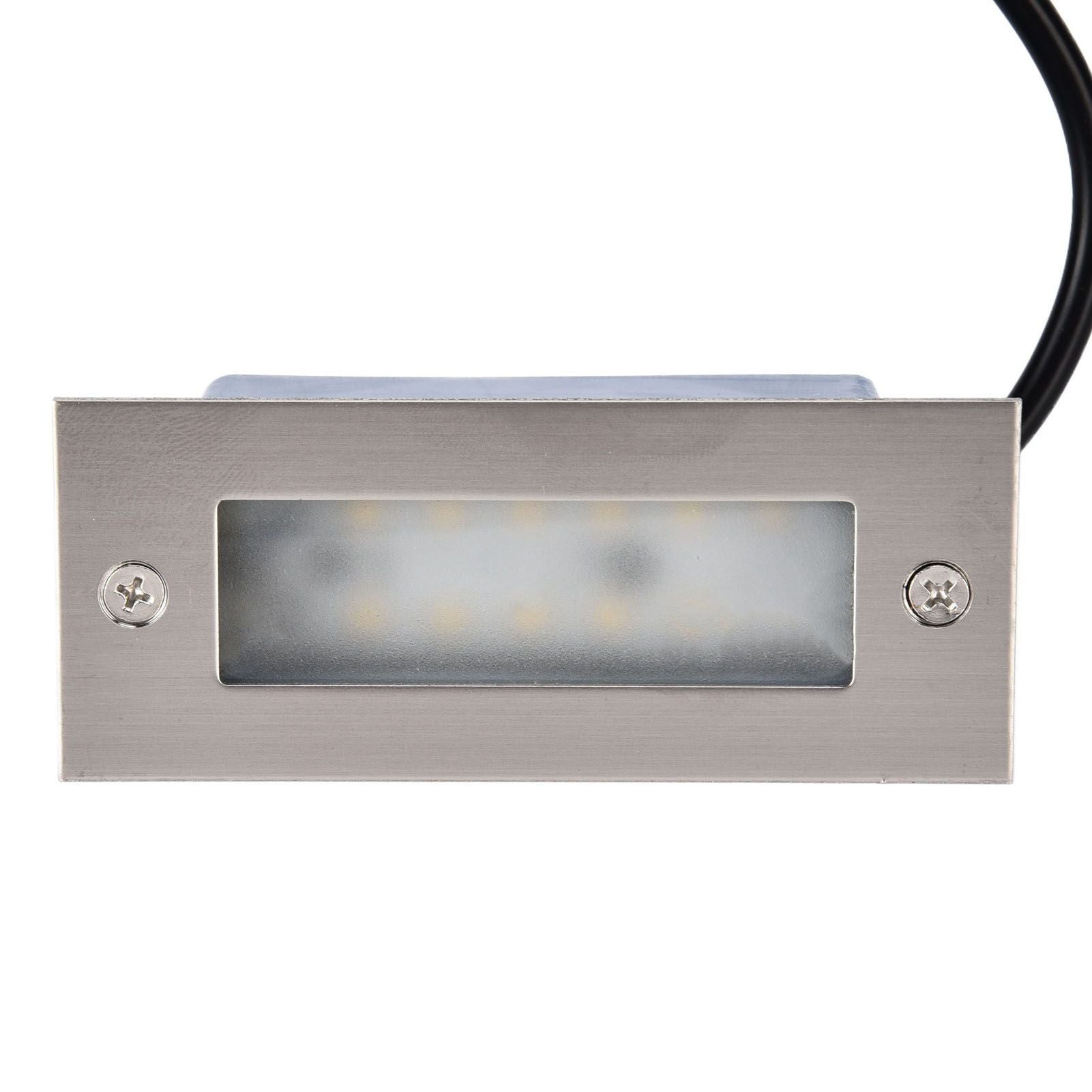 Step Lights Waterproof Stainless Steel Rectangle Landscape Staircase Lights for Indoor Outdoor 110-220V V1294-YM0523-3119210261711