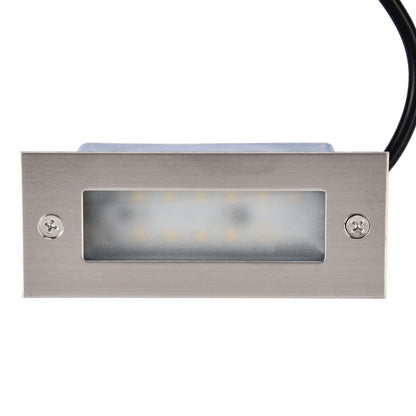 Step Lights Waterproof Stainless Steel Rectangle Landscape Staircase Lights for Indoor Outdoor 110-220V V1294-YM0523-3119210261711