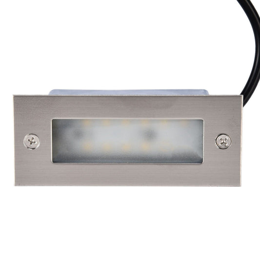 Step Lights Waterproof Stainless Steel Rectangle Landscape Staircase Lights for Indoor Outdoor 110-220V V1294-YM0523-3119210261711