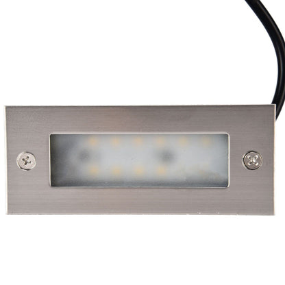 Step Lights Waterproof Stainless Steel Rectangle Landscape Staircase Lights for Indoor Outdoor 110-220V V1294-YM0523-3119210261711