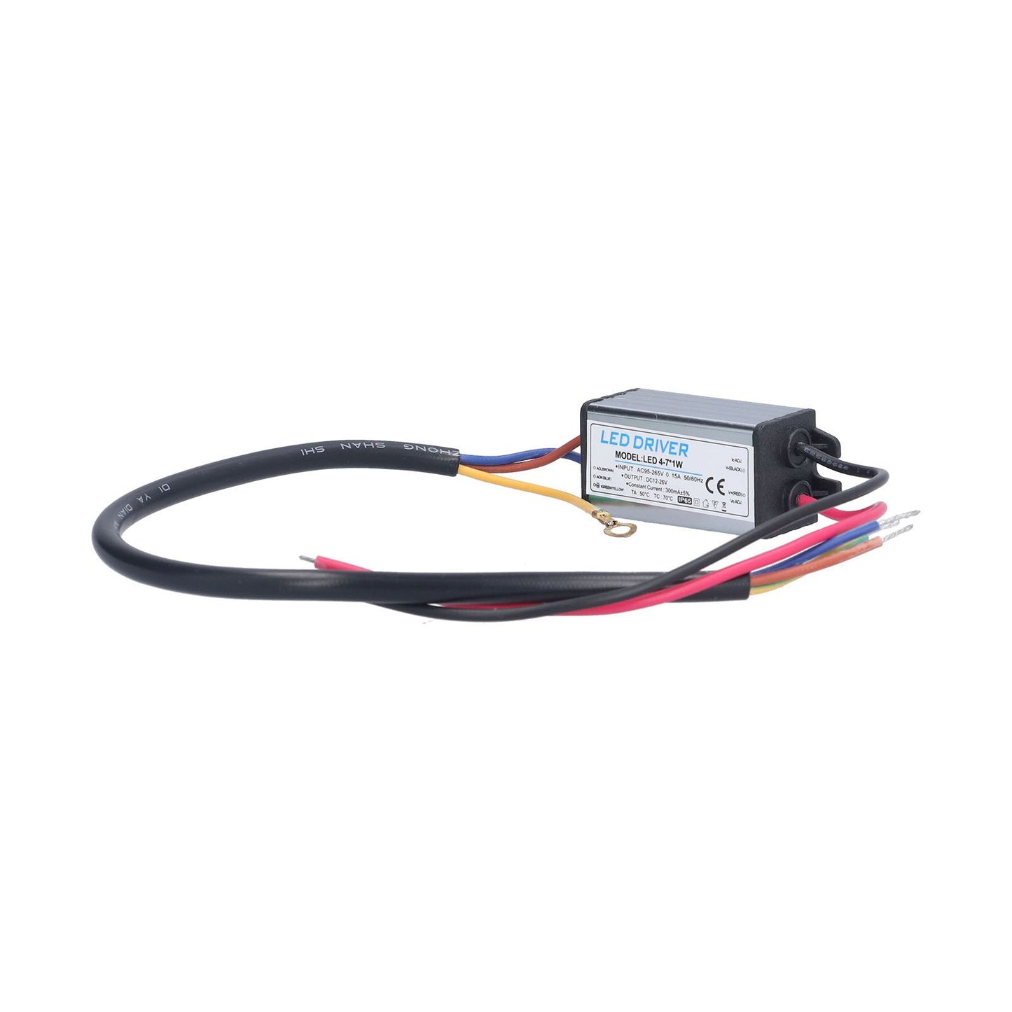 LED Driver AC 95-265V to DC 12-26V 300mA Power Supply Lighting Transformer IP65 Protection V1294-YM0523-3119210262011