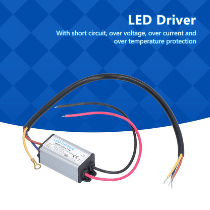 LED Driver AC 95-265V to DC 12-26V 300mA Power Supply Lighting Transformer IP65 Protection V1294-YM0523-3119210262011