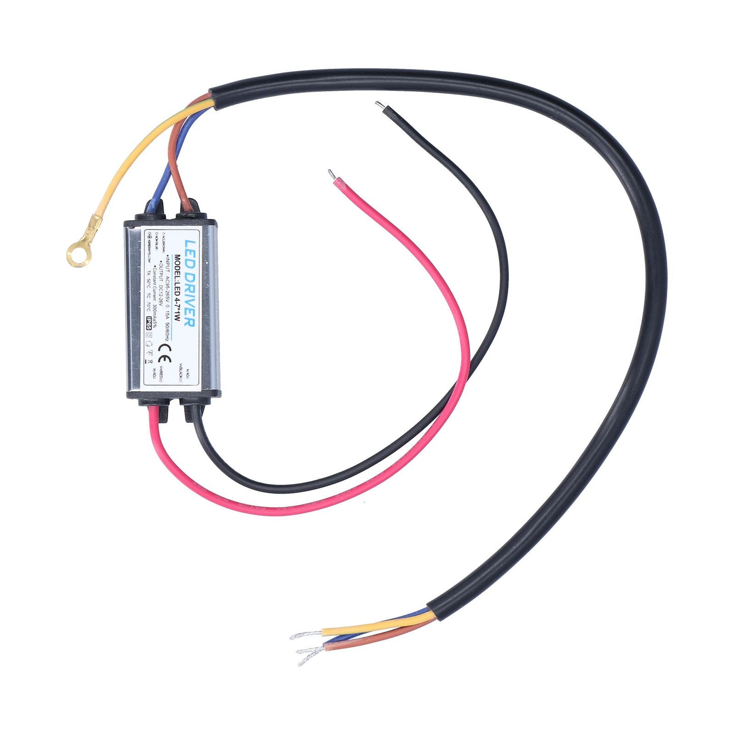 LED Driver AC 95-265V to DC 12-26V 300mA Power Supply Lighting Transformer IP65 Protection V1294-YM0523-3119210262011