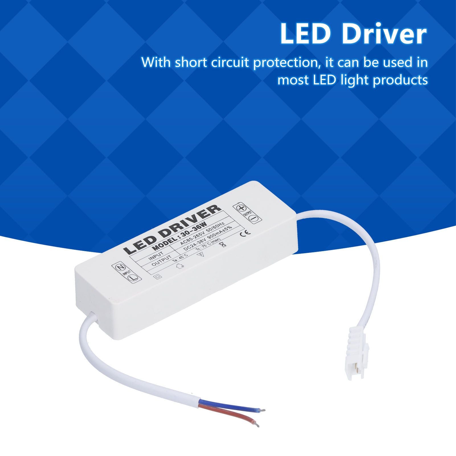 LED Driver Protection Function Good Heat Dissipation Small Size Convenient Use DIY Power Drive Connector for V1294-YM0523-3119210262211