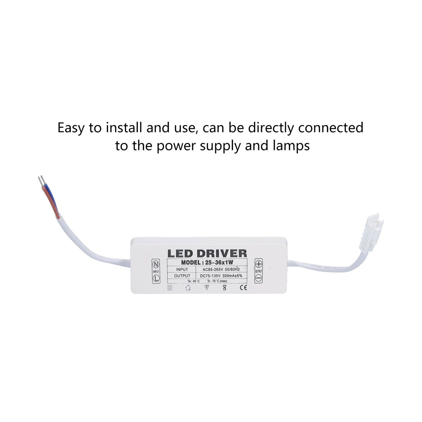 LED Driver Protection Function Good Heat Dissipation Small Size Convenient Use DIY Power Drive Connector for V1294-YM0523-3119210262411