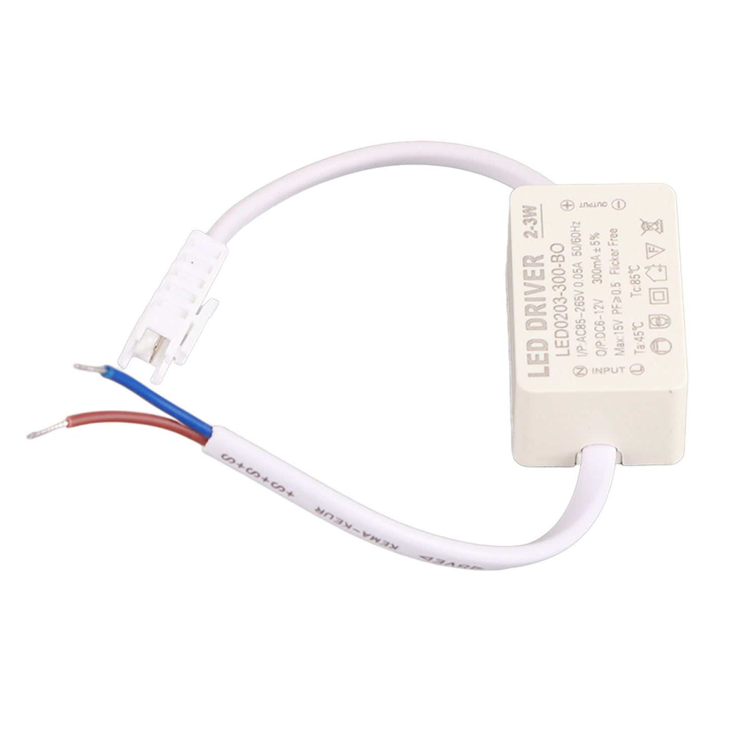 LED Driver Constant Current 300mA High Power AC 85-265V Output 6-12V DC Connector for LED Lamp Products V1294-YM0523-3119210262611