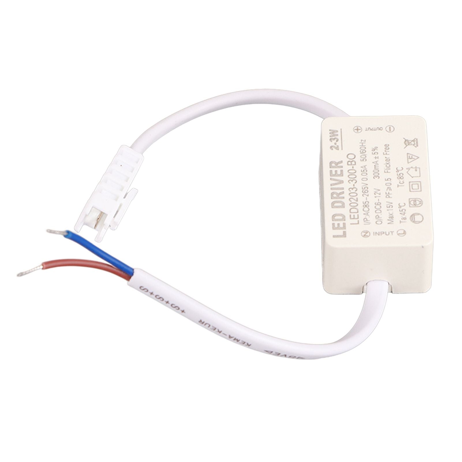 LED Driver Constant Current 300mA High Power AC 85-265V Output 6-12V DC Connector for LED Lamp Products V1294-YM0523-3119210262611