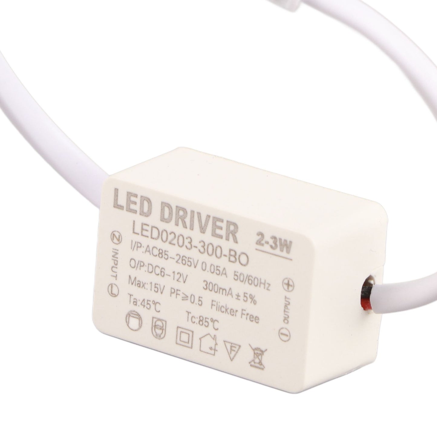 LED Driver Constant Current 300mA High Power AC 85-265V Output 6-12V DC Connector for LED Lamp Products V1294-YM0523-3119210262611