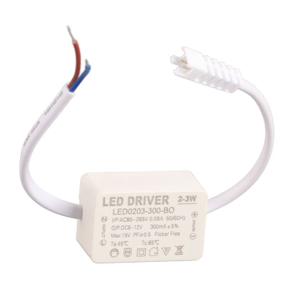 LED Driver Constant Current 300mA High Power AC 85-265V Output 6-12V DC Connector for LED Lamp Products V1294-YM0523-3119210262611