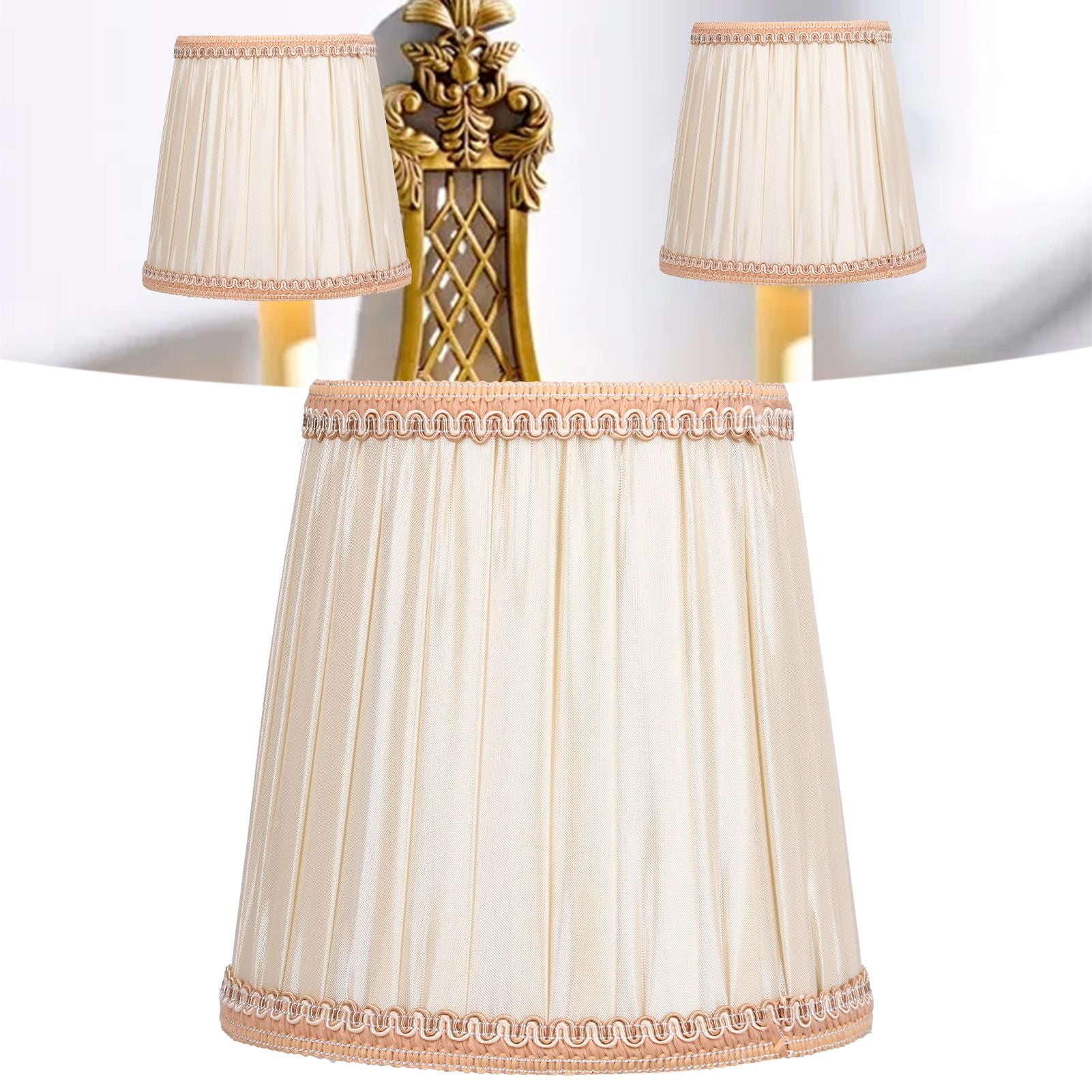 Cloth Lampshade Meson Installation Modern Simple Style for Candle Table Lamps Crystal Chandelier E14 V1294-YM0523-3119210263911