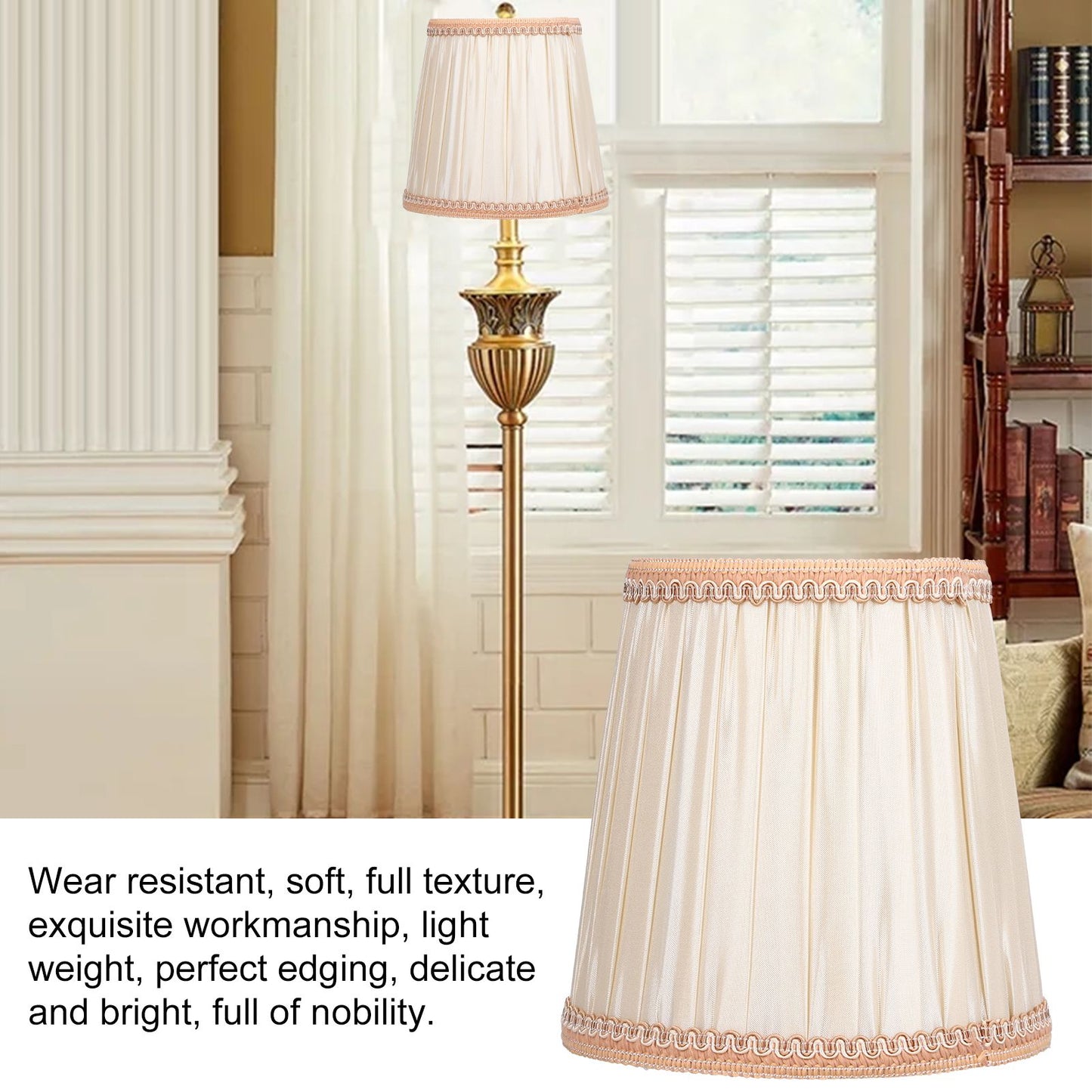 Cloth Lampshade Meson Installation Modern Simple Style for Candle Table Lamps Crystal Chandelier E14 V1294-YM0523-3119210263911