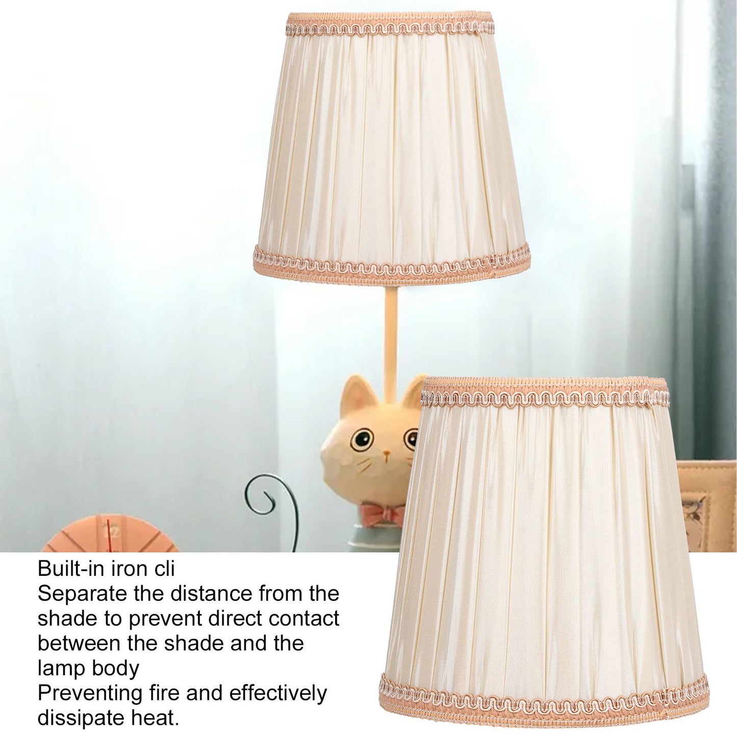 Cloth Lampshade Meson Installation Modern Simple Style for Candle Table Lamps Crystal Chandelier E14 V1294-YM0523-3119210263911