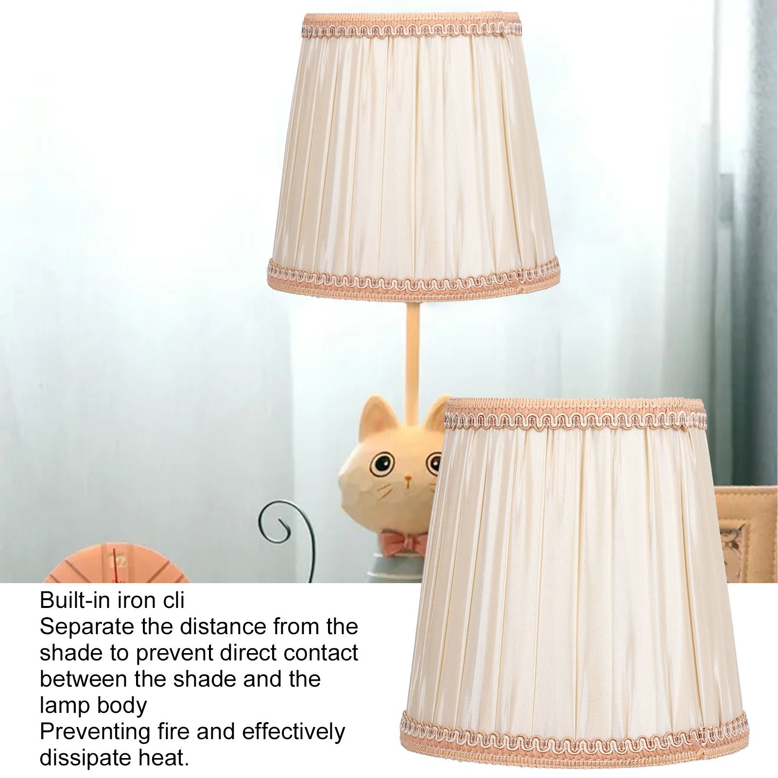 Cloth Lampshade Meson Installation Modern Simple Style for Candle Table Lamps Crystal Chandelier E14 V1294-YM0523-3119210263911