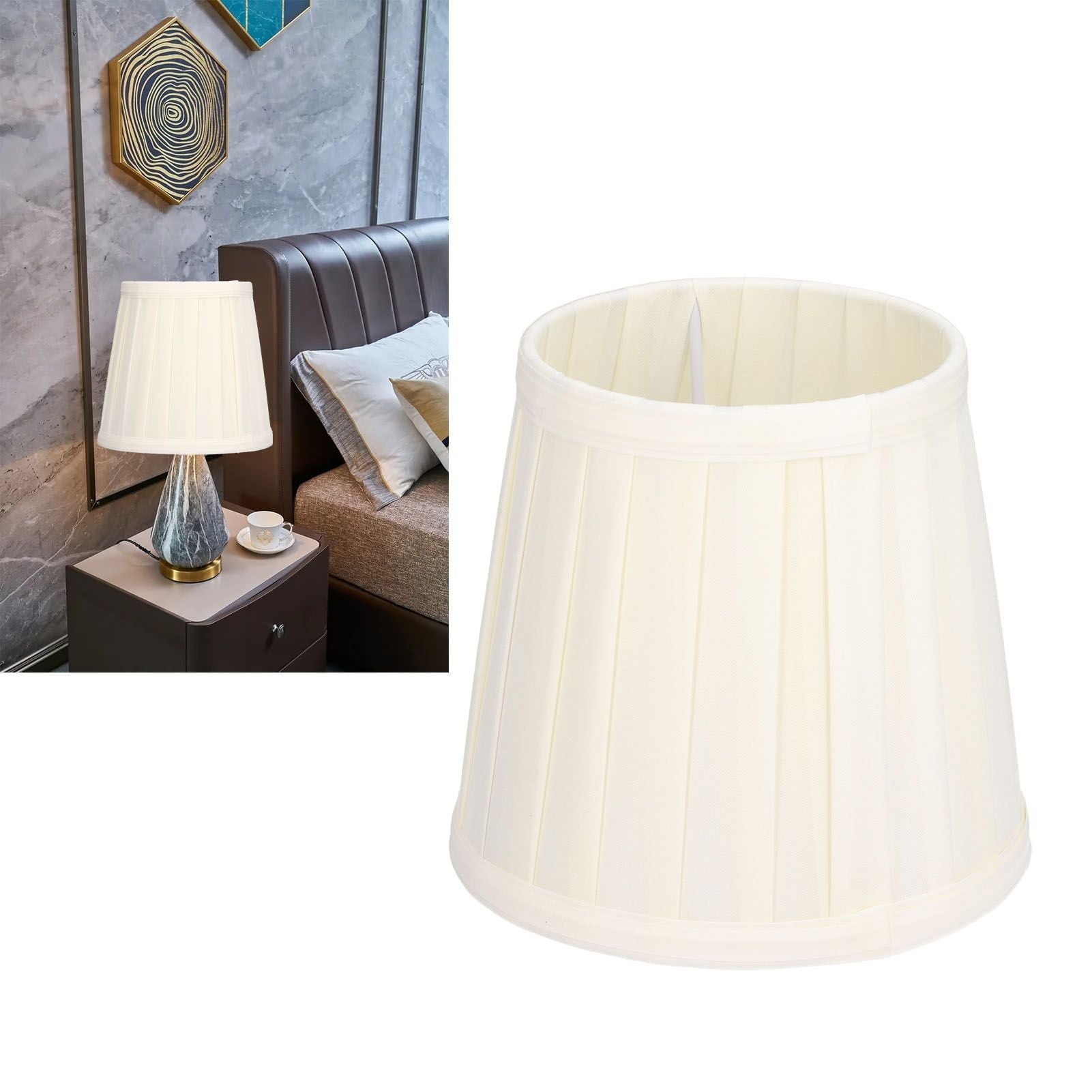 3Pcs Fabric Lampshade 6inx5.5inx4in Safe Exquisite High Light Transmittance Chandelier Lamp Shades V1294-YM0523-3119210264511