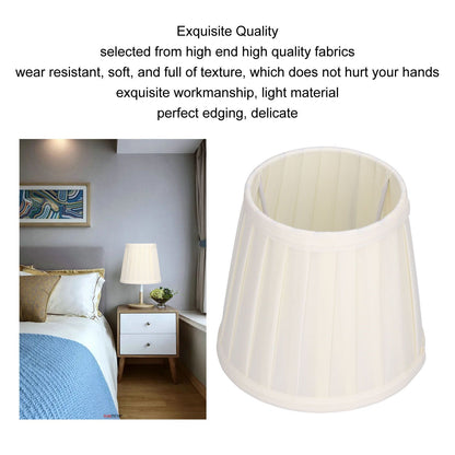 3Pcs Fabric Lampshade 6inx5.5inx4in Safe Exquisite High Light Transmittance Chandelier Lamp Shades V1294-YM0523-3119210264511