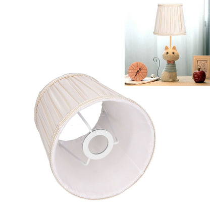 Cloth Lampshade Interventional Modern Decorative Fabric Table Lamp Cover for E14 BulbsApricot V1294-YM0523-3119210265011