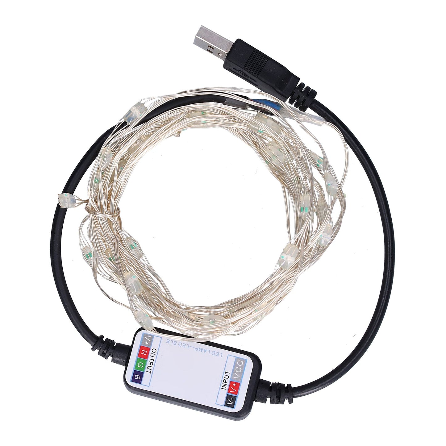 String Lights USB LED Colorful RGB Waterproof Copper Wire Music Light String Christmas Decoration Light5m 50 V1294-YM0523-3119210265211
