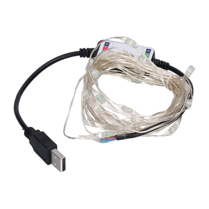 String Lights USB LED Colorful RGB Waterproof Copper Wire Music Light String Christmas Decoration Light5m 50 V1294-YM0523-3119210265211