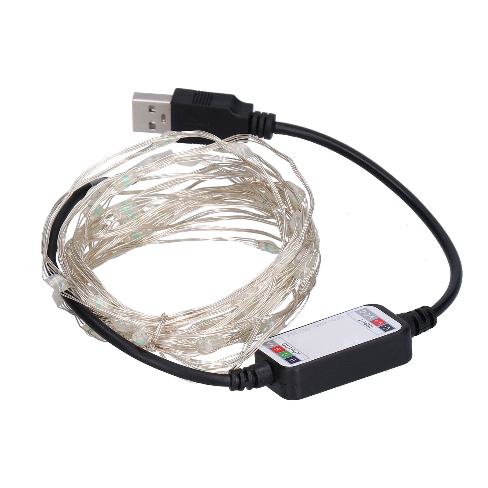 String Lights USB LED Colorful RGB Waterproof Copper Wire Music Light String Christmas Decoration Light5m 50 V1294-YM0523-3119210265211