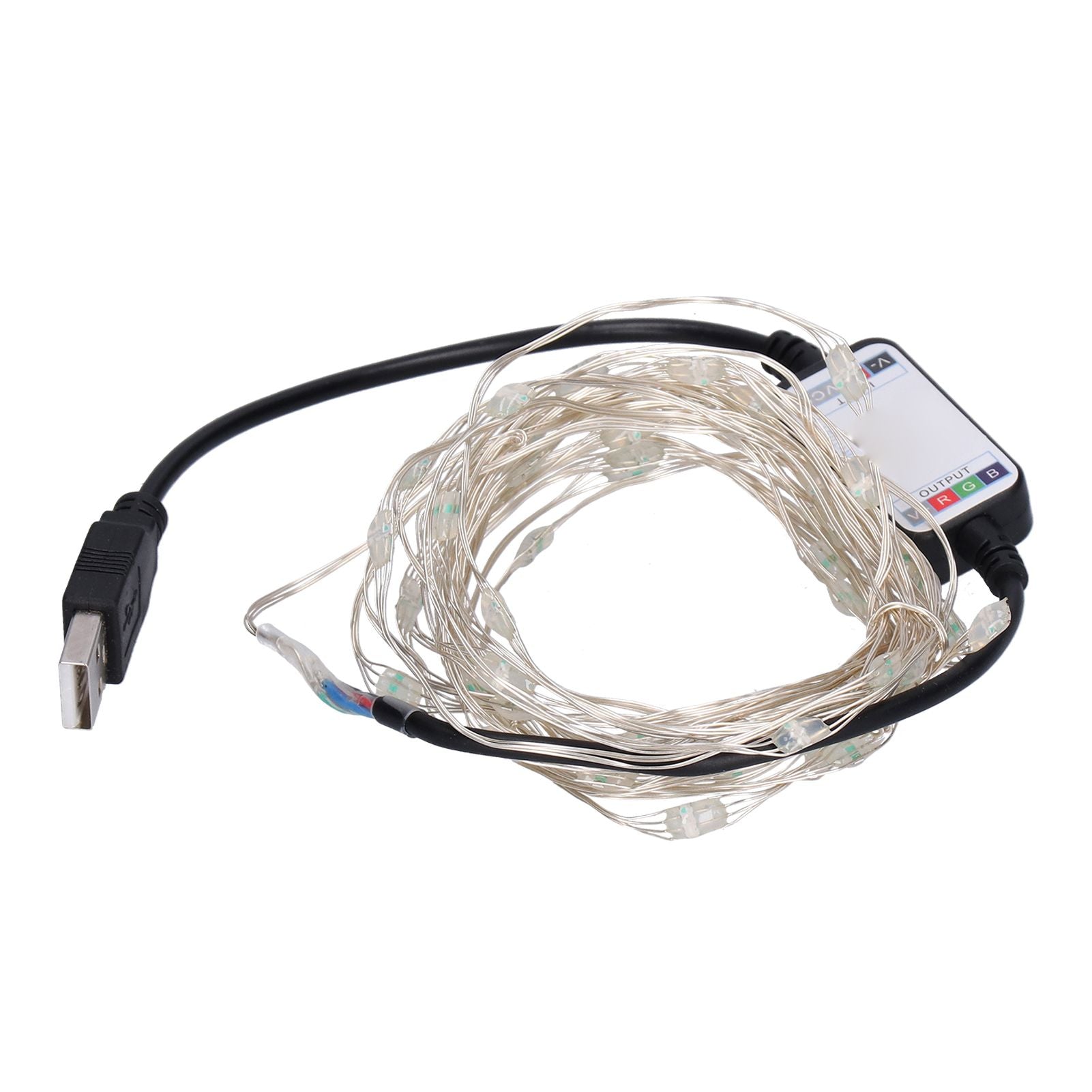 String Lights USB LED Colorful RGB Waterproof Copper Wire Music Light String Christmas Decoration Light5m 50 V1294-YM0523-3119210265211
